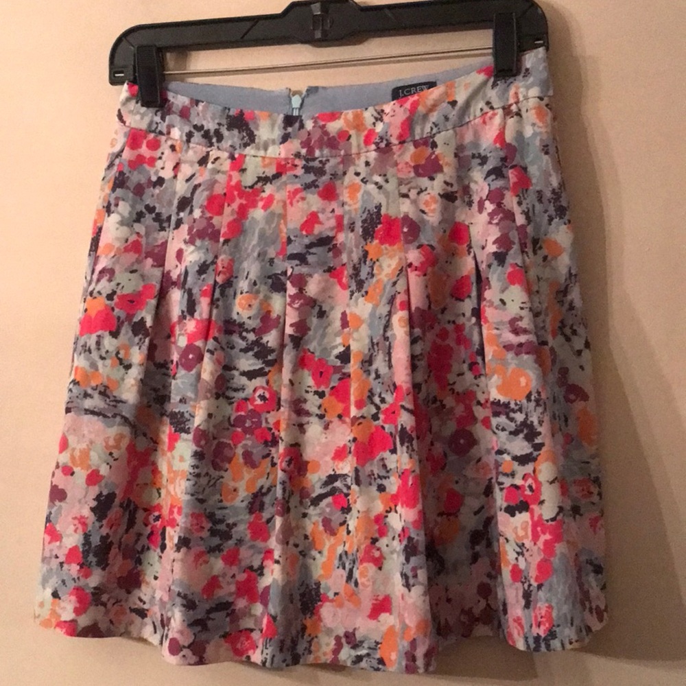 J Crew floral Skirt Size 6